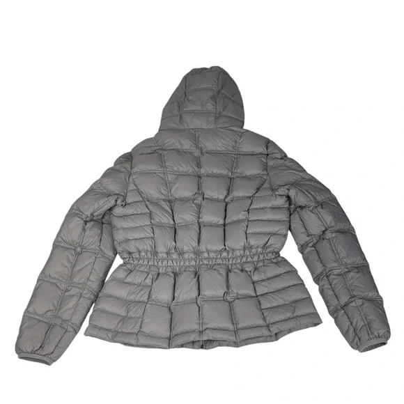 ZeroXposur Women's Large Gray Packable Puffer Jacket Hooded Lightweight Winter - Picture 2 of 11